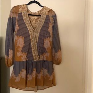 Adorable floral/striped dress